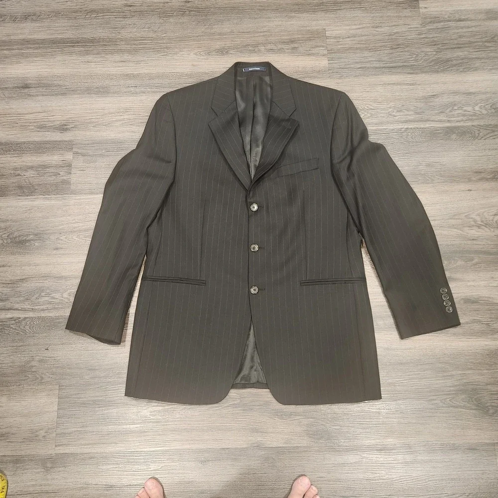 Ralph lauren Pinstripe Blazer Business Suit Jacket Formal‎ Career Coat 41L